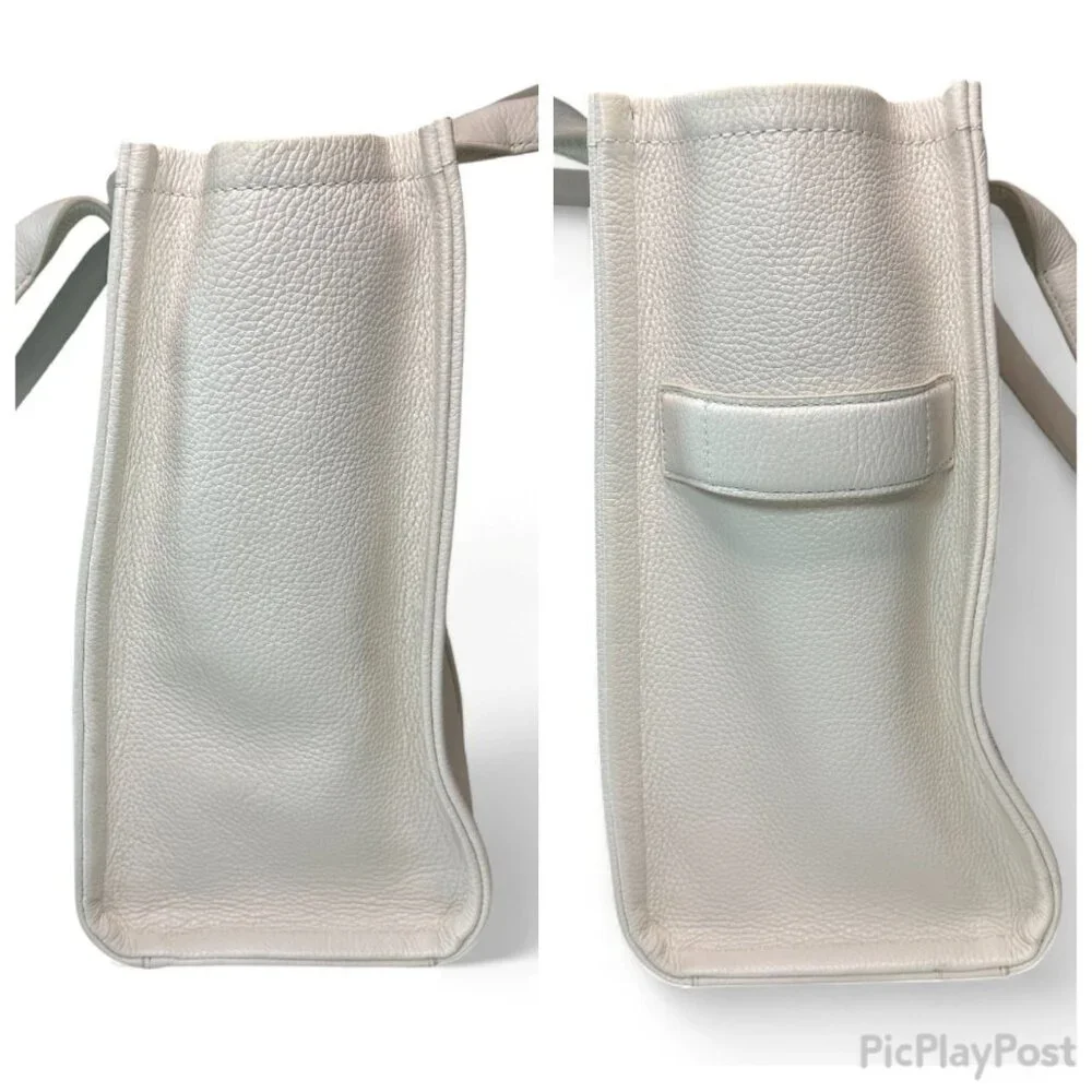 Marc Jacobs The Leather Large Tote Bag - Cream/White (Like New) - Picture 9 of 14